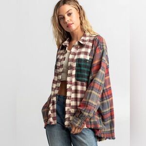 Urban Outfitters BDG Multi-Color Flannel